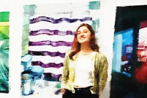 Ella Hepner painted headshot