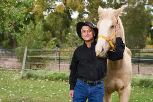Paul and a horse